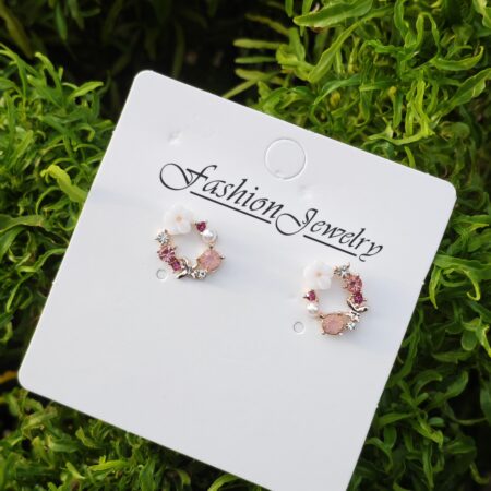 Cute Flower Rhinestones Earrings Ear Studs