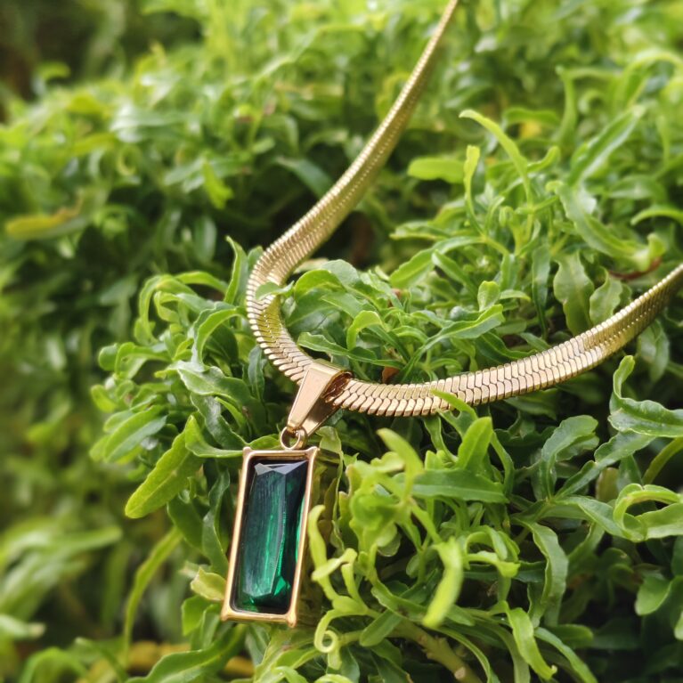 18K Gold Plated Geometric 304 Stainless Steel Elegant Glam Luxurious Waterproof Non Tarnish Earrings Necklace