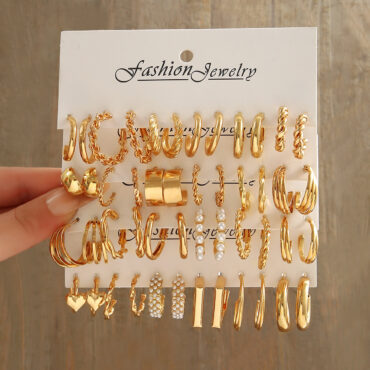 Ig Style Simple Style Geometric Alloy Artificial Pearls Plating Inlay Earrings