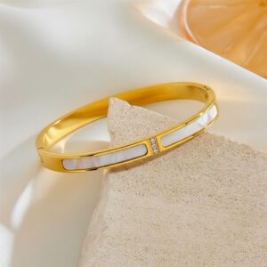 18K Gold Plated Waterproof Anti-Tarnish Bangle